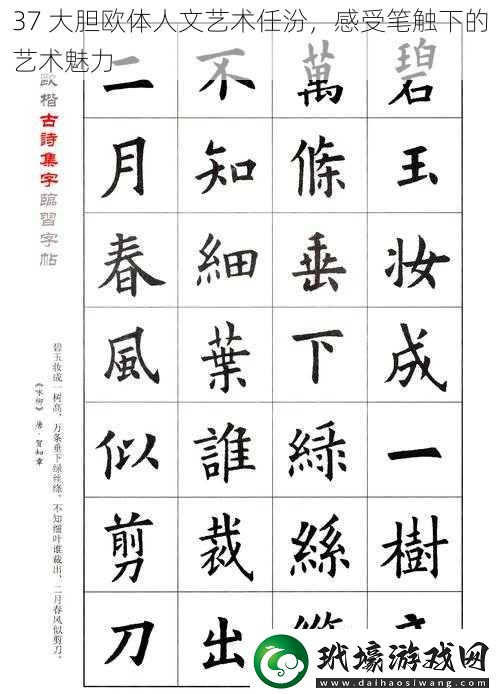 37大膽歐體人文藝術任汾感受筆觸下的藝術魅力